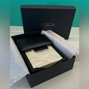 Bosca Flip Top Memo Box; Bosca Leather Desk NIB